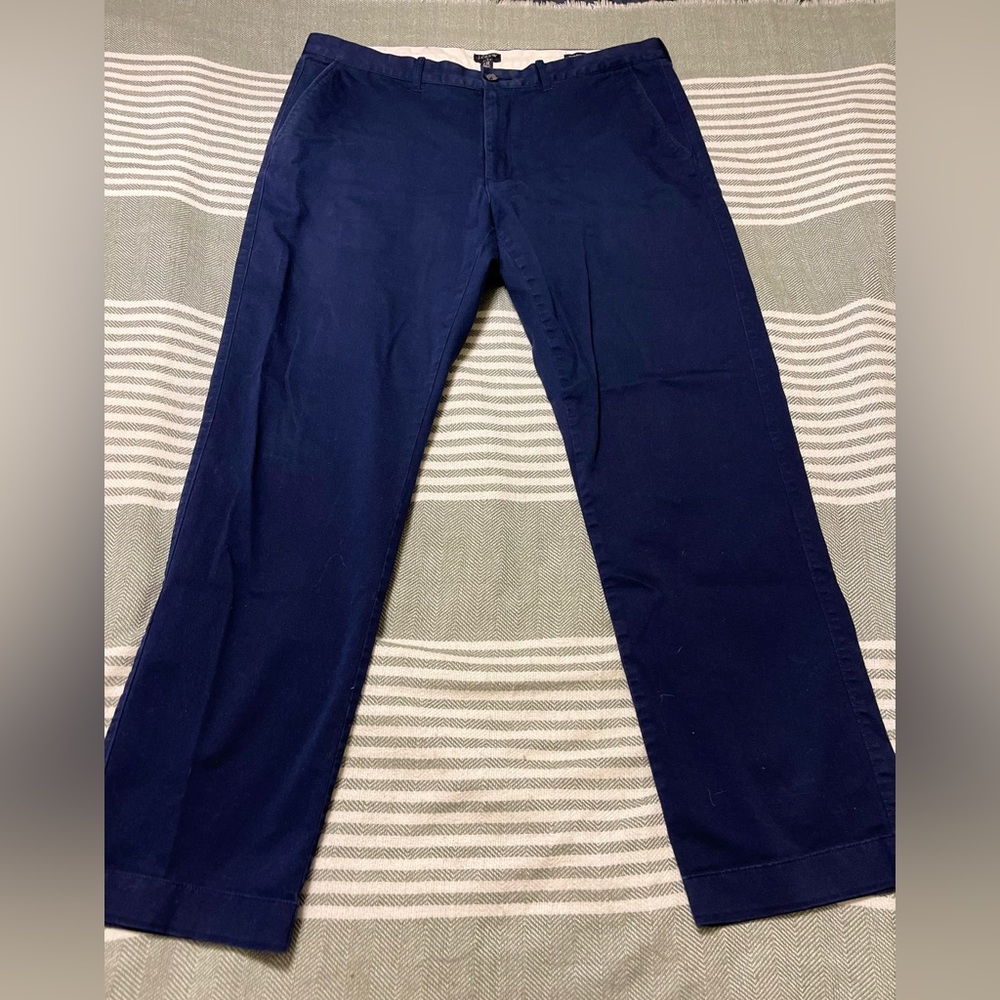 J. Crew Flex Straight Navy Chinos Size 36 x 32‎